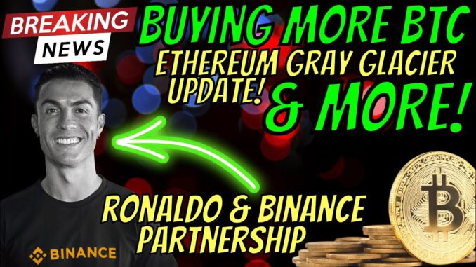 Bitcoin Perfect Time to Buy NOW? Crypto News, Ethereum HUGE update, Ronaldo Binance Partnership