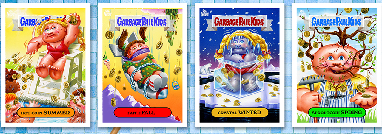 Topps Sells out Crypto-Themed Garbage Pail Kids 'Non-Flushable Token' Cards