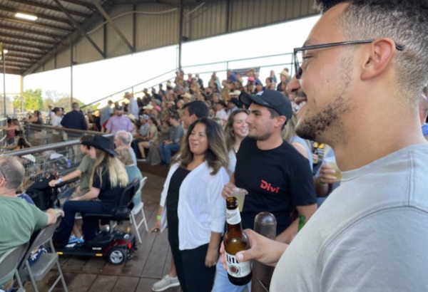 Divi Project founder Nick Saponaro attends his first ever Texas Rodeo with his community 