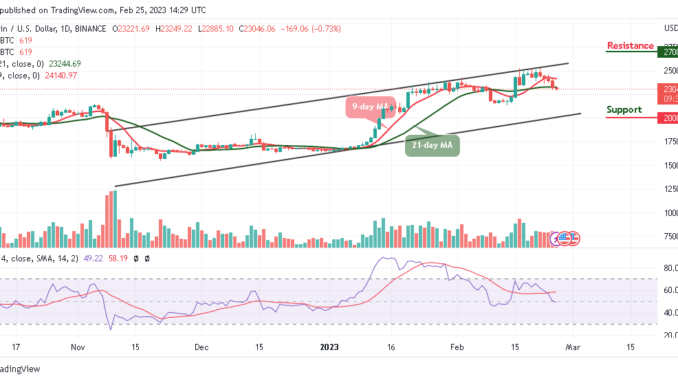 Bitcoin Price Prediction for Today, February 25: BTC/USD Could Obtain Strong Support Below $23k