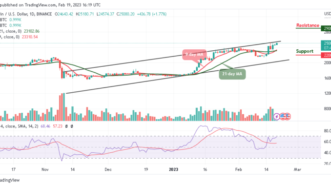 Bitcoin Price Prediction for Today, February 19: BTC/USD Skyrockets to $25,000; Price Could Go Higher