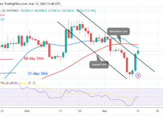 Bitcoin Price Prediction for Today, March 13: BTC Price Rebounds as It Advances to the High $22.4K