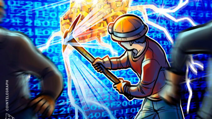 Bitcoin mining difficulty hits all-time high as BTC miner selling peaks