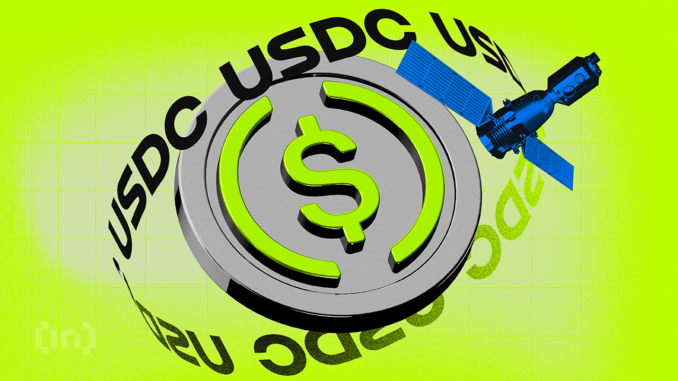 USDC Circulating Supply Falls by $100 Million in a Week