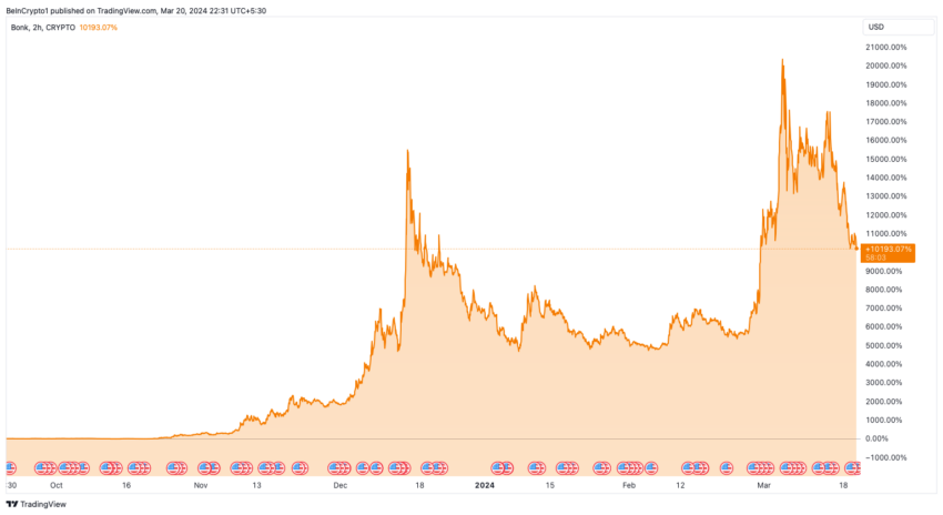 BONK Price Performance