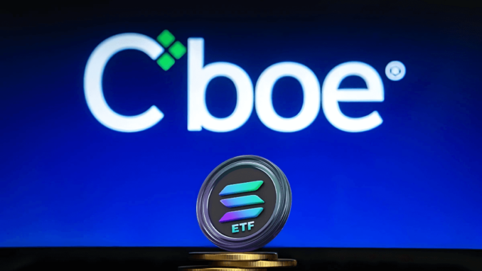 Solana ETF Plan Officially Confirmed by Cboe SEC Filing