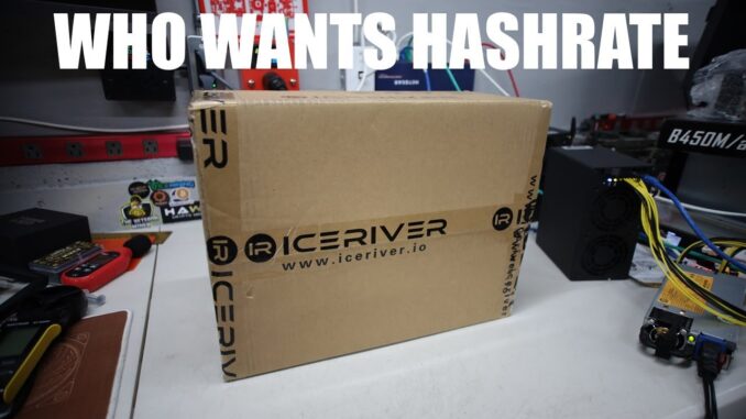 Iceriver AL0 ALEPHIUM Miner UNBOXING... LIVE! hashrate giveaway