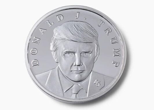 Trump debuts exclusive silver coin—designed by Trump, minted in America