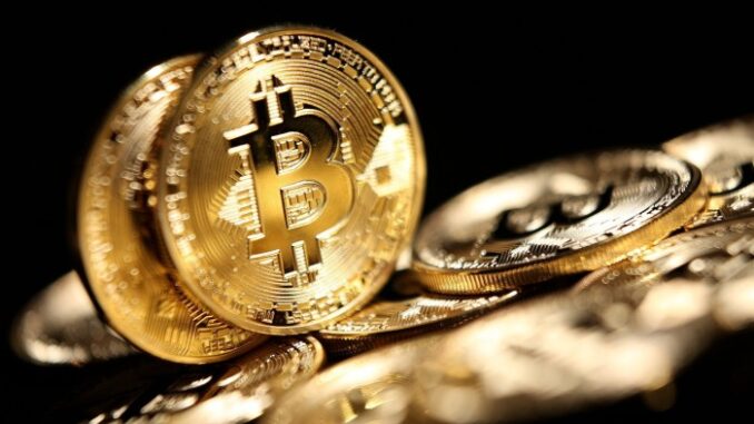 Golden Bitcoin digital currency